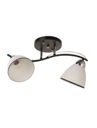 Люстра потолочная BayerLux «Ирида», 2хЕ27, 40 Вт, черно-хромовый, 42×19×24 см - Фото 1