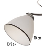 Люстра потолочная BayerLux «Ирида», 2хЕ27, 40 Вт, черно-хромовый, 42×19×24 см 10352884 Люстра потолочная BayerLux «Ирида», 2хЕ27, 40 Вт, черно-хромовый, 42×19×24 см 10352884