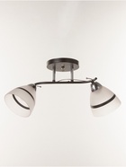 Люстра потолочная BayerLux «Лайма», 2хЕ27, 40 Вт, черно-хромовый, 50×15×24 см - Фото 1