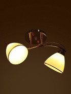 Люстра потолочная BayerLux «Андер», 2хЕ27, 40 Вт, золото, 42×19×24 см - Фото 3