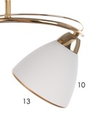 Люстра потолочная BayerLux «Андер», 2хЕ27, 40 Вт, золото, 42×19×24 см - Фото 6