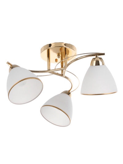 Люстра потолочная BayerLux «Андер», 3хЕ27, 40 Вт, золото, 44×44×24 см