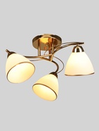 Люстра потолочная BayerLux «Андер», 3хЕ27, 40 Вт, золото, 44×44×24 см - Фото 2