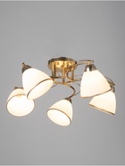 Люстра потолочная BayerLux «Андер», 5хЕ27, 40 Вт, золото, 44×44×24 см - Фото 2