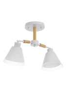 Люстра потолочная BayerLux «Вудли», 2хЕ27, 40 Вт, белый, 45×16×29 см - Фото 1