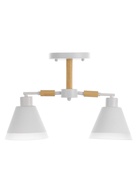 Люстра потолочная BayerLux «Вудли», 2хЕ27, 40 Вт, белый, 45×16×29 см - Фото 5