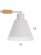 Люстра потолочная BayerLux «Вудли», 2хЕ27, 40 Вт, белый, 45×16×29 см - Фото 7