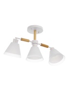 Люстра потолочная BayerLux «Вудли», 3хЕ27, 40 Вт, белый, 60×16×29 см - Фото 1