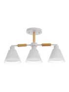 Люстра потолочная BayerLux «Вудли», 3хЕ27, 40 Вт, белый, 60×16×29 см - Фото 4