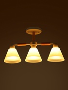 Люстра потолочная BayerLux «Вудли», 3хЕ27, 40 Вт, белый, 60×16×29 см - Фото 6