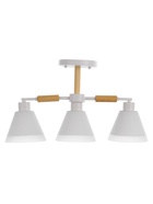 Люстра потолочная BayerLux «Вудли», 3хЕ27, 40 Вт, белый, 60×16×29 см - Фото 7