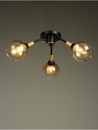 Люстра потолочная BayerLux «Гундер», 3хЕ27, 40 Вт, черный, 57×57×25 см - фото 36606355