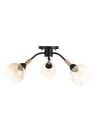 Люстра потолочная BayerLux «Гундер», 3хЕ27, 40 Вт, черный, 57×57×25 см - Фото 4