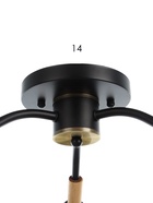 Люстра потолочная BayerLux «Гундер», 3хЕ27, 40 Вт, черный, 57×57×25 см - Фото 5