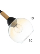 Люстра потолочная BayerLux «Гундер», 3хЕ27, 40 Вт, черный, 57×57×25 см - Фото 6