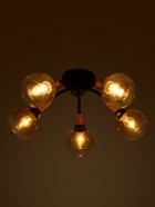 Люстра потолочная BayerLux «Гундер», 5хЕ27, 40 Вт, черный, 57×57×25 см - Фото 3