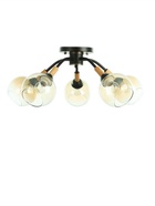 Люстра потолочная BayerLux «Гундер», 5хЕ27, 40 Вт, черный, 57×57×25 см 10352908