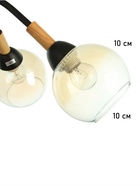 Люстра потолочная BayerLux «Гундер», 5хЕ27, 40 Вт, черный, 57×57×25 см 10352908