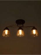 Люстра потолочная BayerLux «Кансе», 3хЕ27, 40 Вт, черно-золотой, 50×15×23 см - Фото 3