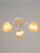 Люстра потолочная BayerLux «Анден», 3хЕ27, 40 Вт, бело-золотой, 51×51×22 см - Фото 2