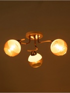 Люстра потолочная BayerLux «Анден», 3хЕ27, 40 Вт, бело-золотой, 51×51×22 см - Фото 3