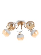 Люстра потолочная BayerLux «Анден», 5хЕ27, 40 Вт, бело-золотой, 57×57×22 см - Фото 1