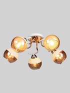 Люстра потолочная BayerLux «Анден», 5хЕ27, 40 Вт, бело-золотой, 57×57×22 см - Фото 2