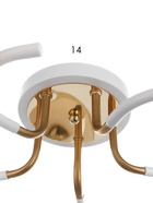 Люстра потолочная BayerLux «Анден», 5хЕ27, 40 Вт, бело-золотой, 57×57×22 см - Фото 5