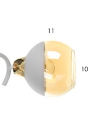 Люстра потолочная BayerLux «Анден», 5хЕ27, 40 Вт, бело-золотой, 57×57×22 см - Фото 6