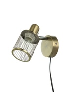 Бра настенное с проводом BayerLux «Селден», 1хЕ27, 40 Вт, бронза, 14×8×12 см - фото 36606402