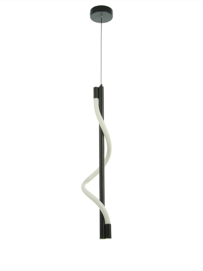 Светильник потолочный BayerLux «Аланед», LED, 14 Вт, 4000К, черный, 15×15×63-203 см