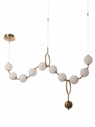 Светильник потолочный BayerLux «Ренди» LED, 40 Вт, 3000-6000К, бронза, 110×17×74-200 см