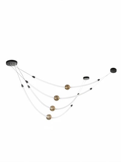 Светильник потолочный BayerLux «Артон», LED, 80 Вт, 3000-6000К, бронза, 300×300×31-181 см