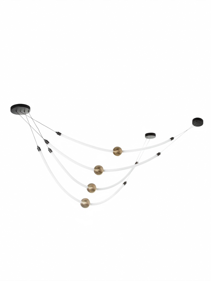 Светильник потолочный BayerLux «Артон», LED, 80 Вт, 3000-6000К, бронза, 300×300×31-181 см - Фото 1