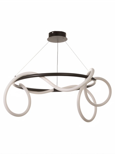 Светильник потолочный BayerLux «Алберро» LED, 80 Вт, 3000-6000К, черный, 60×60×65 см