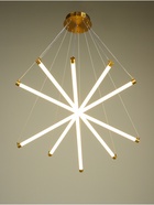 Светильник потолочный BayerLux «Крайс», 5хLED, 90 Вт, 3000К, бронза, 84×84×54-204 см 10386004