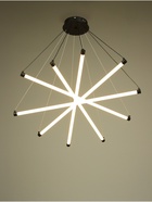 Светильник потолочный BayerLux «Крайс», 5хLED, 90 Вт, 4000К, черный, 84×84×54-204 см 10386005 Светильник потолочный BayerLux «Крайс», 5хLED, 90 Вт, 4000К, черный, 84×84×54-204 см 10386005