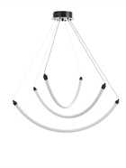 Светильник потолочный BayerLux «Крайс», 3хLED, 54 Вт, 3000К, чёрный, 70×70×34-184 см - фото 36606577