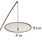 Торшер напольный BayerLux «Баланс», LED, 24 Вт, 3000-6000К, черный, 138×50×210 см - Фото 6