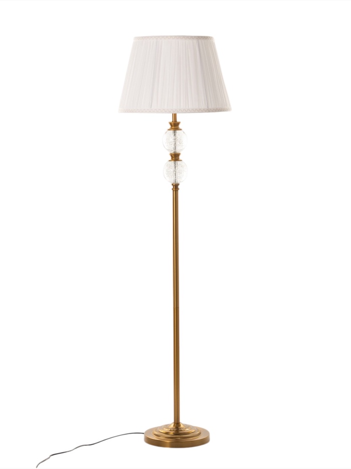 Торшер напольный BayerLux «Анфия», Е27, 40 Вт, латунь, 42×42×158 см - Фото 1