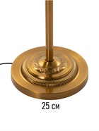 Торшер напольный BayerLux «Анфия», Е27, 40 Вт, латунь, 42×42×158 см - Фото 4