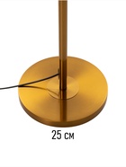 Торшер напольный BayerLux «Бейли», Е27, 40 Вт, латунь, 25×25×181 см 10435687 - фото 14398062