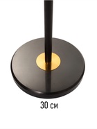 Торшер напольный BayerLux «Гавана», Е27, 40 Вт, латунь-черный, 25×65×176 см - Фото 4