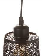 Светильник «Манчестер» (Вышивка) 1×40 Вт Е27 черный 12.5×12.5×24+100 см - фото 5020151