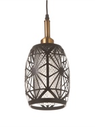 Светильник «Цветок» 1×40 Вт Е27 черный/золото 14×14×19+100 см - фото 5020164