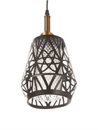 Светильник потолочный BayerLux «Атом», 1×40 Вт, Е27, черный/золото, 19×19×20+100 см 10531034