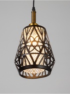 Светильник потолочный BayerLux «Атом», 1×40 Вт, Е27, черный/золото, 19×19×20+100 см 10531034