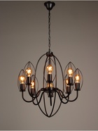 Люстра потолочная BayerLux «Ракета», 8×40 Вт, Е14, черный, 45×45×88(128)см 10532264 Люстра потолочная BayerLux «Ракета», 8×40 Вт, Е14, черный, 45×45×88(128)см 10532264