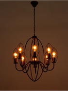 Люстра потолочная BayerLux «Ракета», 8×40 Вт, Е14, черный, 45×45×88(128)см 10532264 Люстра потолочная BayerLux «Ракета», 8×40 Вт, Е14, черный, 45×45×88(128)см 10532264