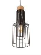 Светильник «Крит» 1×40 Вт Е27 черный/коричневый 16×16×40.5(140)см - фото 41381695
